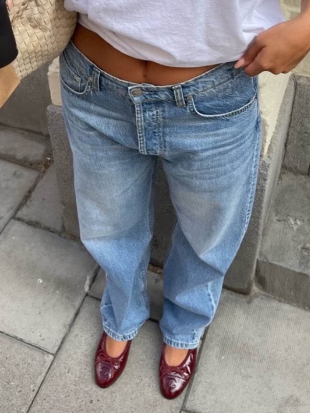 Djerf Avenue Light Blue Boyfriend Jeans